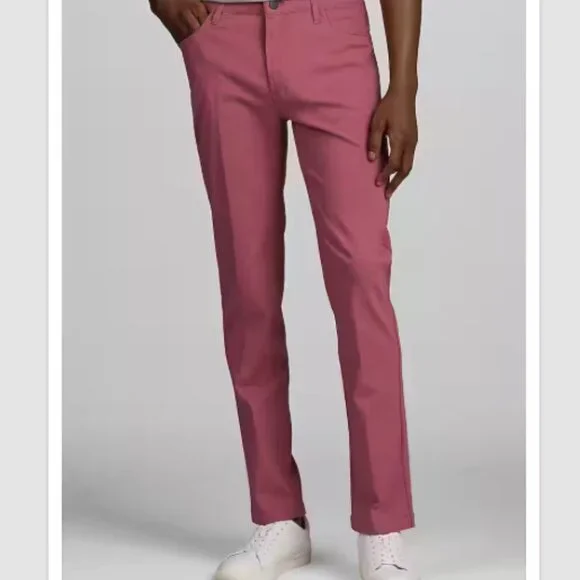 Jos. A. Bank Tailored Fit Active Five-Pocket Pants- Hawthorne Rose - Picture 2 of 2